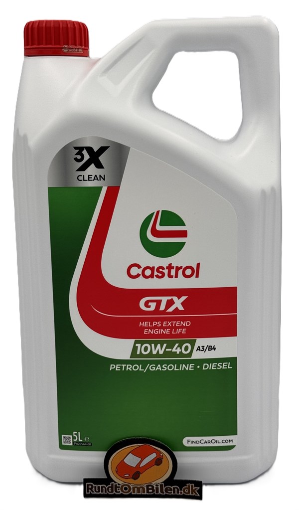 Castrol GTX 10W-40 A3/B4 (5 liter)