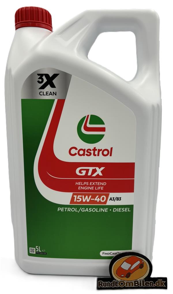 Castrol GTX 15W-40 A3/B3 (5 liter)