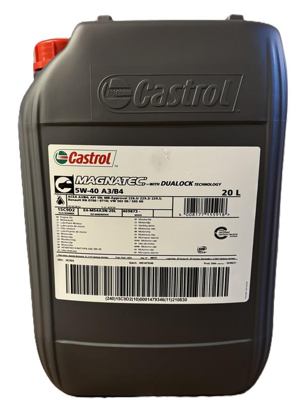 Castrol Magnatec 5W-40 A3/B4 (R) (20 liter)