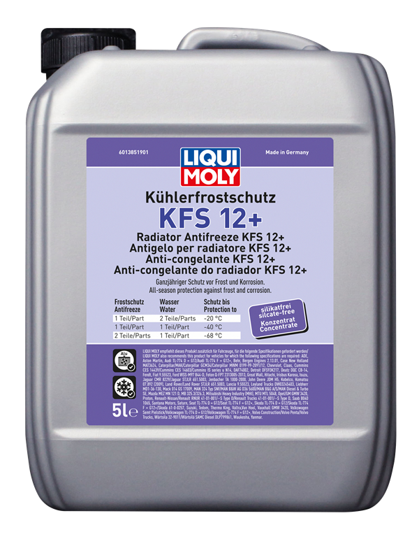 Liqui Moly kølervæske/frostvæske KFS12+ (rød) (5 liter)