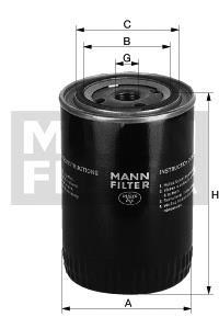 Oliefilter  MW65 Mann & Hummel