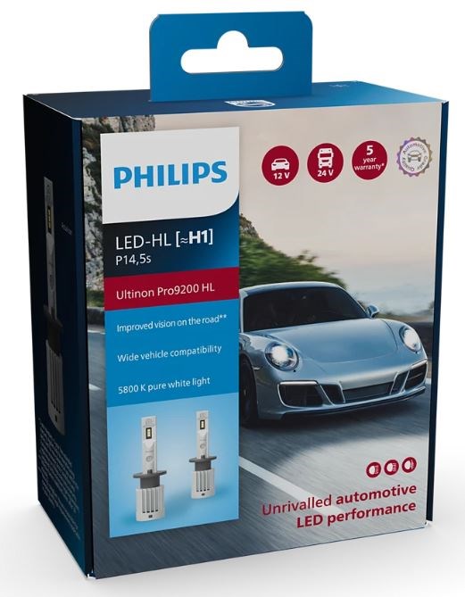 Philips Ultinon Pro9200 H1 LED pærer (2 stk.)