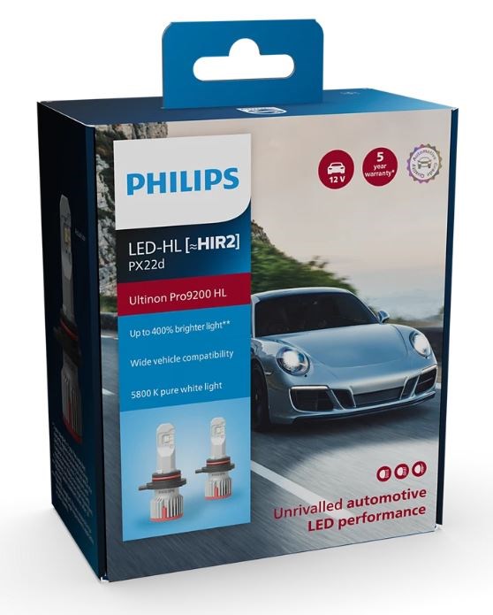 Philips Ultinon Pro9200 HIR2 LED pærer (2 stk.)